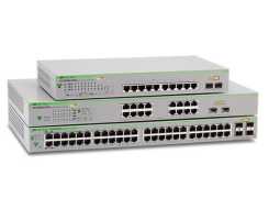 AT-GS950/52PS Allied Telesis preklopnik (switch), GbE, L2 web upravljivi, 48x100/1000T PoE+ plus 4xSFP combo, ECO