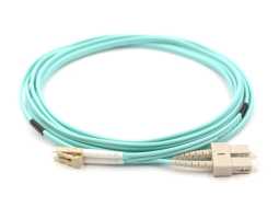 Kabel, optički, prespojni, 50/125um OM3, SC - LC, Duplex, 2m, LSZH