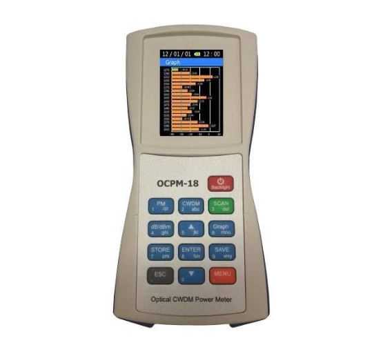 Mjerač optičke snage, za CWDM 18 kanala 1270-1610nm, +10 do -40dBm, The Fibers OCPM-18 4717
