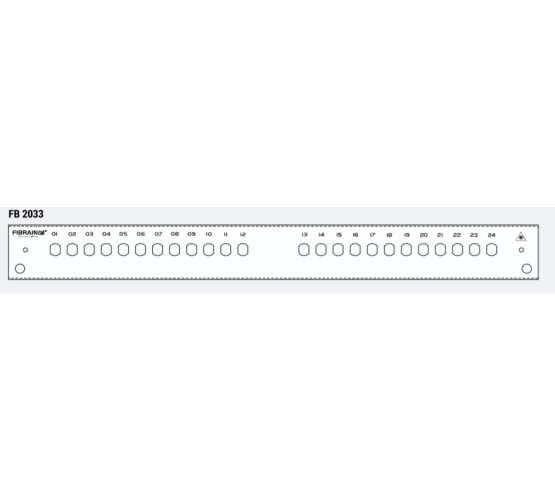 Maska, prednja, za panel PAN-SPLFVS2-1U, 24xDSC/QLC, 19"-1U 5052