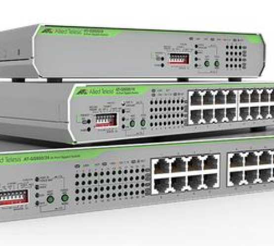 AT-GS920/8 Allied Telesis preklopnik (switch), GbE, neupravljivi, 8x100/1000T PoE+, DIP konfigurabilna zatita, CentreCom 5033