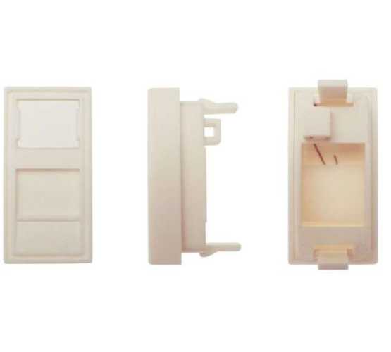 Modul, prilagodni, 1xKeystone na 22,5x45mm za Legrand, sa kliznim poklopcem, bijeli 2243