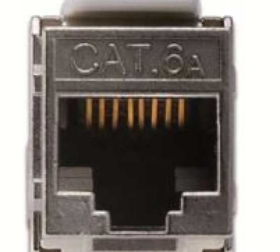 Modul, Cat6a STP, 1xRJ45, Keystone, srebrni, krimpanje bez alata 2235