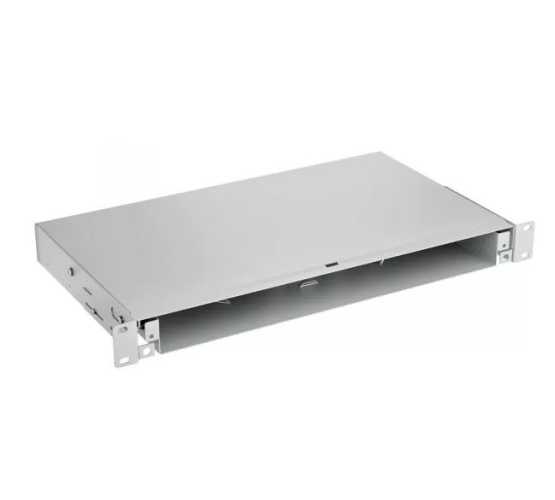 Panel, optički, modularni, bez prednje maske i kaseta, 19"-1U, teleskopski, sivi 5300