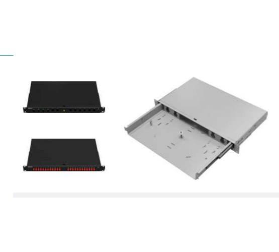 Panel, optički, modularni, bez prednje maske i kaseta, 19"-2U, teleskopski, sivi 3547
