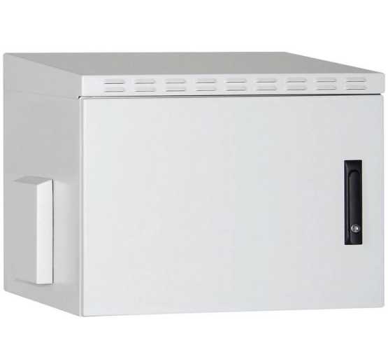 Ormar 19", zidni, dvodjelni, 12U, 625x600xD600mm, IP55 vanjski, puna metalna vrata 5143
