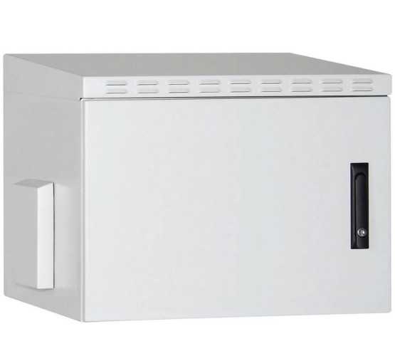 Ormar 19", zidni, dvodjelni, 12U, 891x600xD600mm, IP55 vanjski, puna metalna vrata 5145